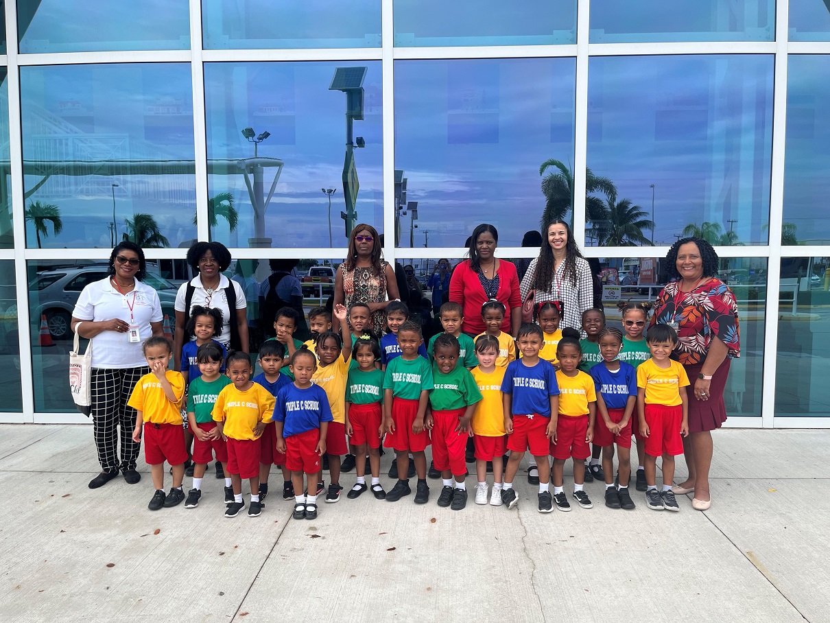 Triple C School Students Tour Airport Terminal